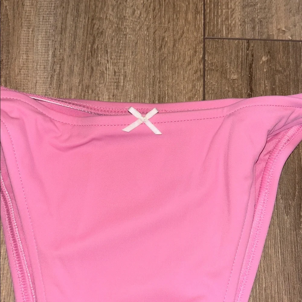 Frankie’s Bikinis X PINK string Bikini Bottom